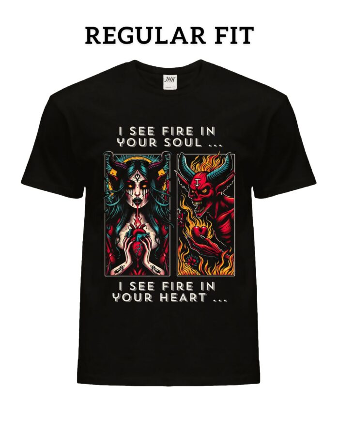 Koszulka ezoteryczna WITCH STYLE Demon of fire - obrazek 4